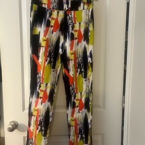 Vibrant Abstract Women's Cropped Pants